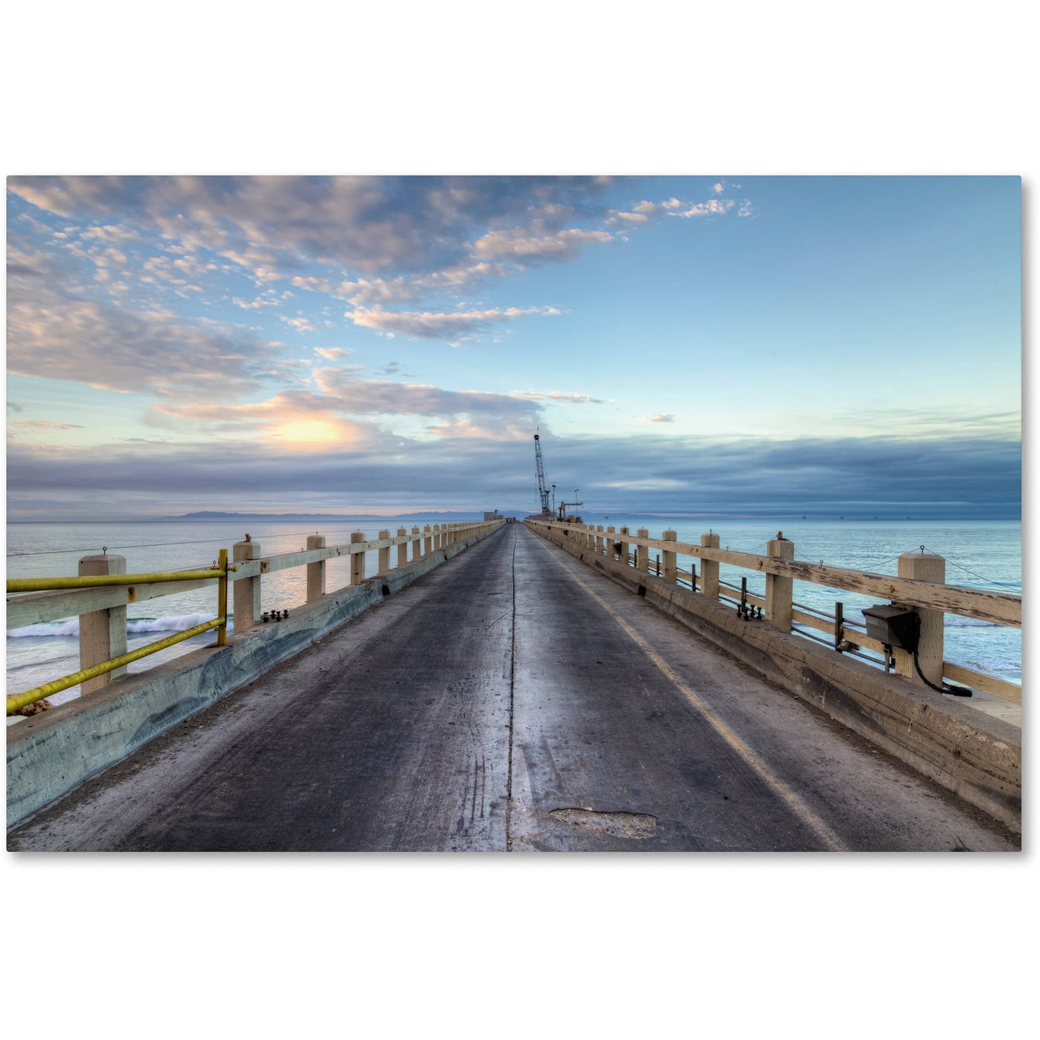 Trademark Fine Art Chris Moyer 'Carpinteria Pier View I' 30 x 47 (ALI0771-C3047GG)