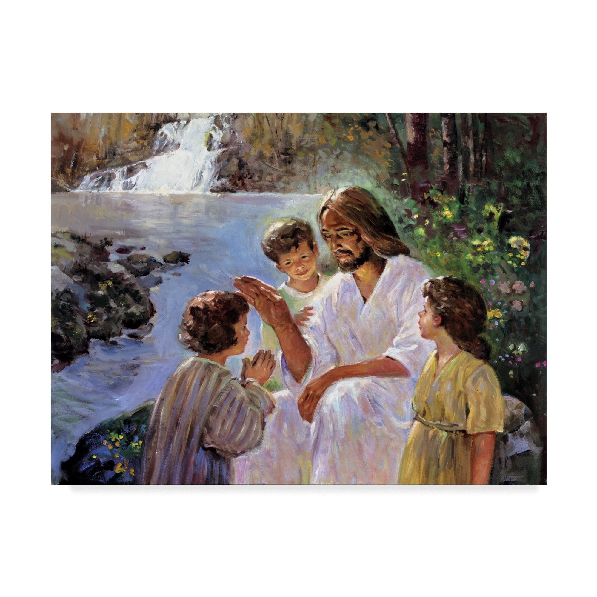 Christ and Children Gallery-Wrapped Canvas Art, 18" x 24"