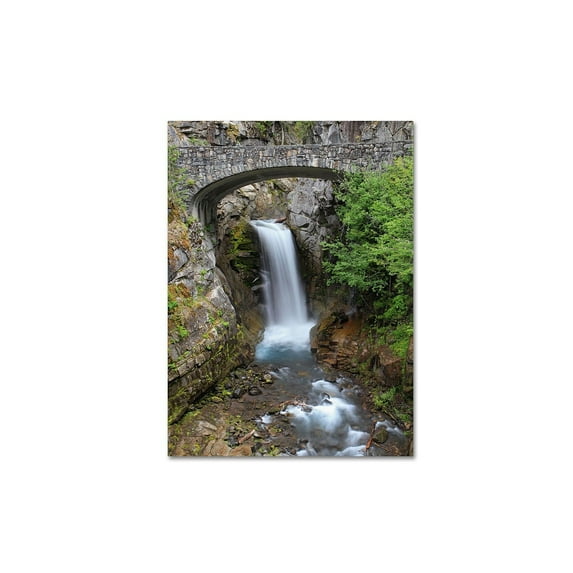 Trademark Fine Art "Christine Falls Rainier" Canvas Art by Pierre Leclerc