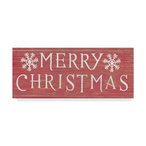 Trademark Fine Art 'Christmas Affinity III Red' Canvas Art by James Wiens