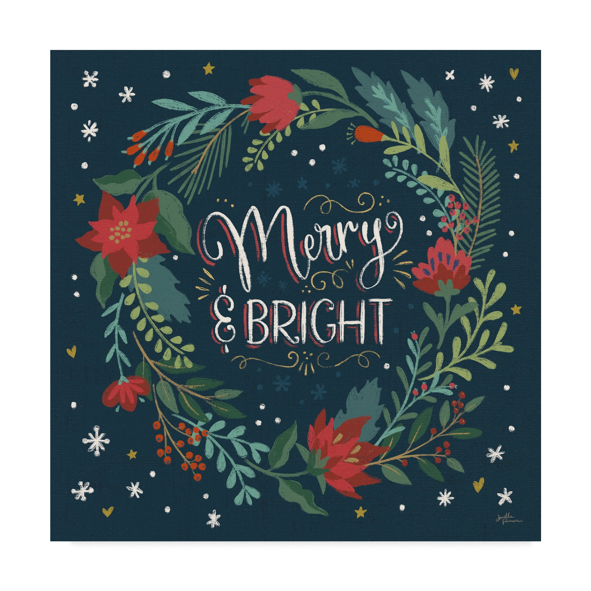 Trademark Fine Art 'Christmas Bloom III' Canvas Art by Janelle Penner