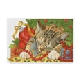 thumbnail image 1 of Trademark Fine Art 'Christmas Cat Sleeping' Canvas Art by Francien Van Westering, 1 of 3