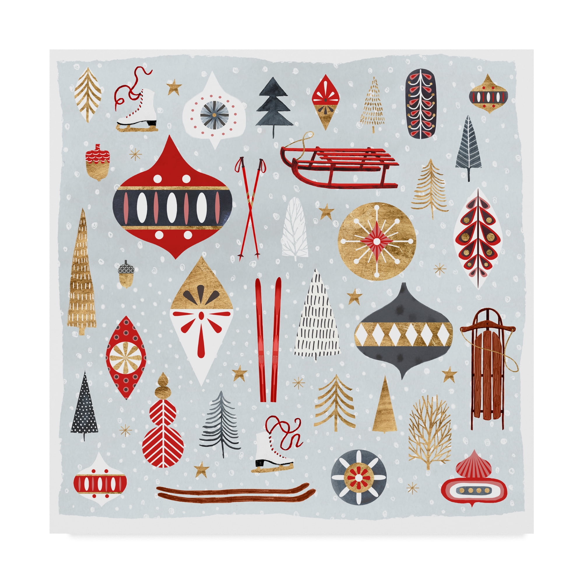 Trademark Fine Art 'Christmas Chalet IV' Canvas Art by Victoria Borges