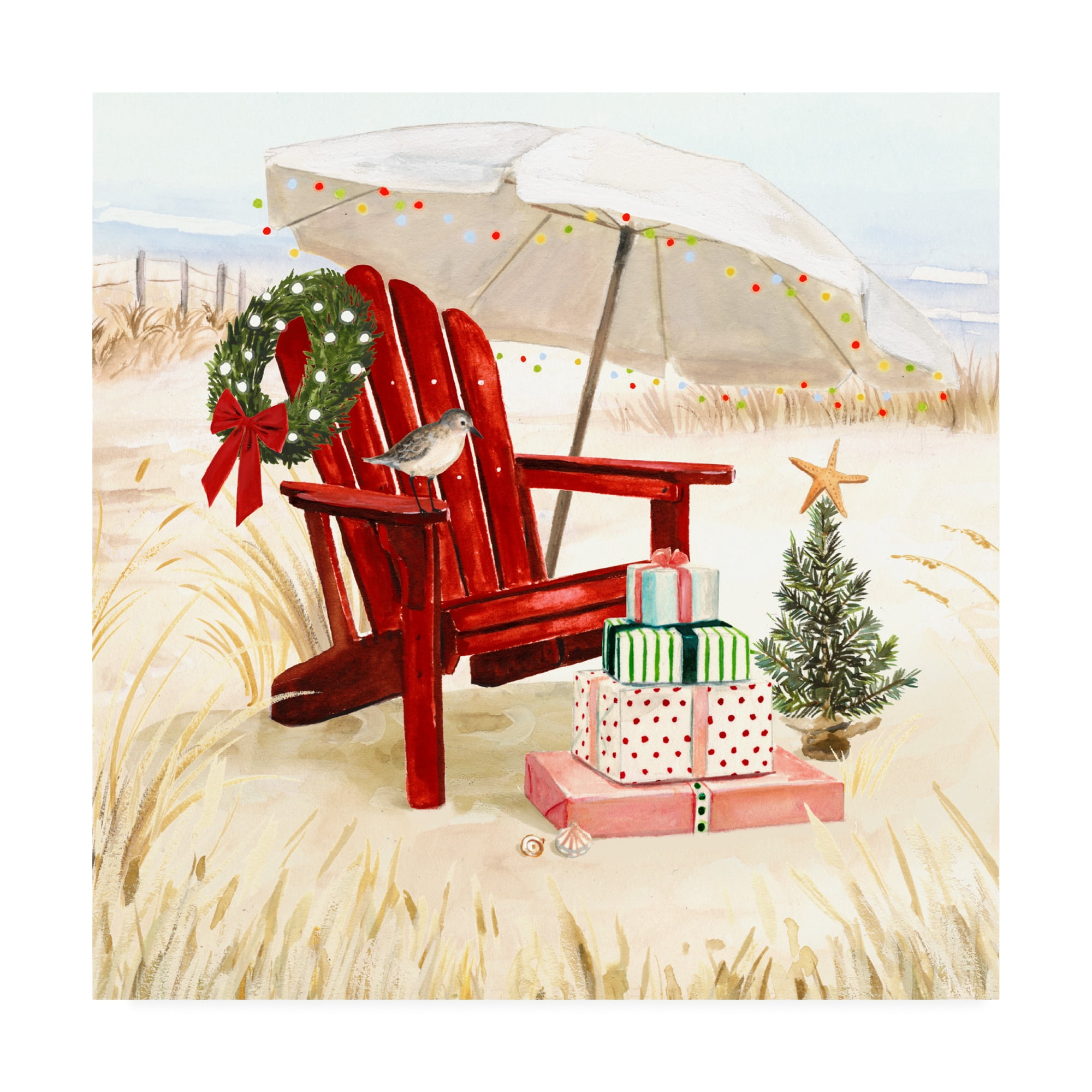 Trademark Fine Art 'Christmas Coast II' Canvas Art by Victoria Borges