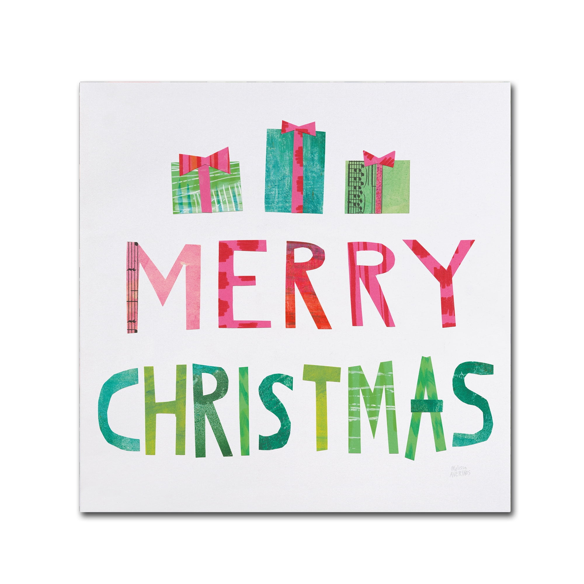 Trademark Fine Art 'Christmas Collage III' Canvas Art by Melissa Averinos