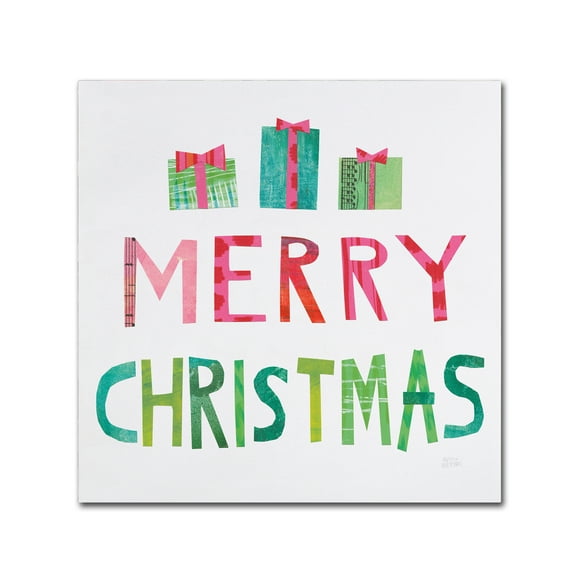 Trademark Fine Art 'Christmas Collage III' Canvas Art by Melissa Averinos