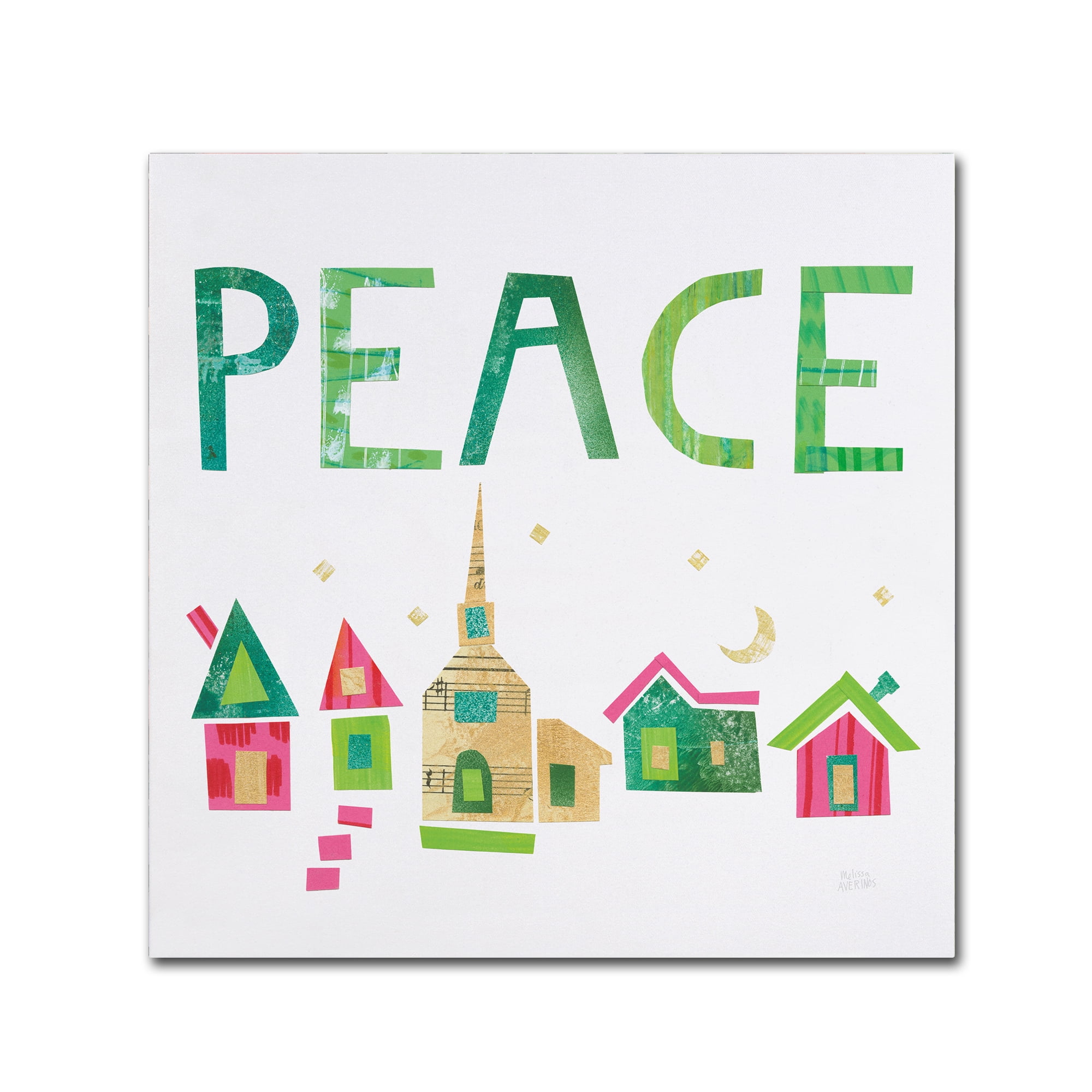 Trademark Fine Art 'Christmas Collage IV' Canvas Art by Melissa Averinos