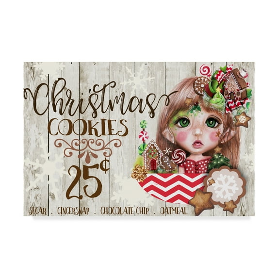 Trademark Fine Art 'Christmas Cookies' Canvas Art by Sheena Pike Art And Illustration