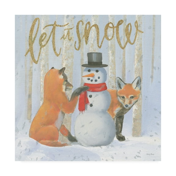 Trademark Fine Art 'Christmas Critters Bright III' Canvas Art by Emily Adams