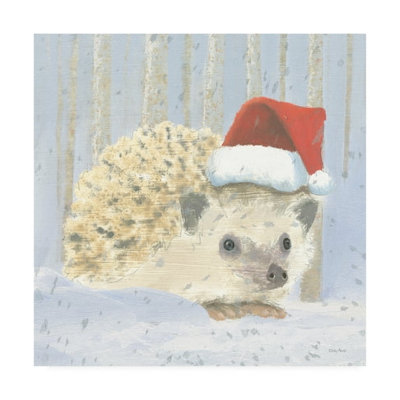 Trademark Fine Art 'Christmas Critters Bright IX' Canvas Art by Emily Adams