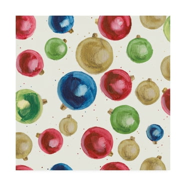 Trademark Fine Art 'Christmas Critters Bright Pattern IIB' Canvas Art by Emily Adams