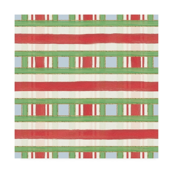 Trademark Fine Art 'Christmas Critters Bright Pattern VIA' Canvas Art by Emily Adams