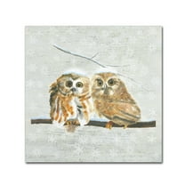 Trademark Fine Art 'Christmas Critters I' Canvas Art by Emily Adams