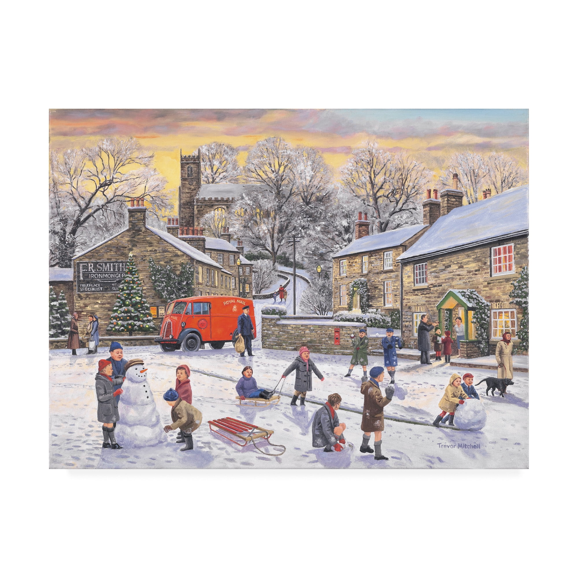 Trademark Fine Art 'Christmas Holidays' Canvas Art by Trevor Mitchell