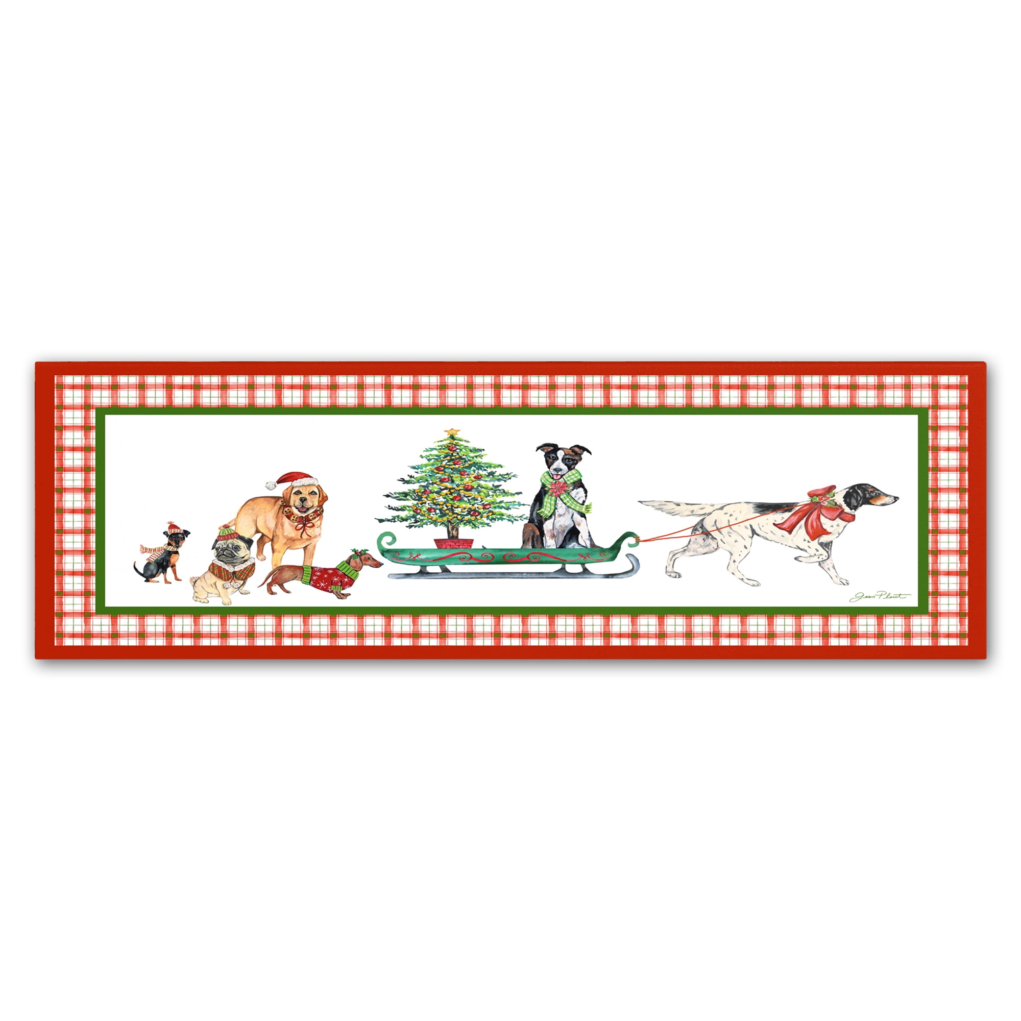 Trademark Fine Art 'Christmas Parade 1' Canvas Art by Jean Plout