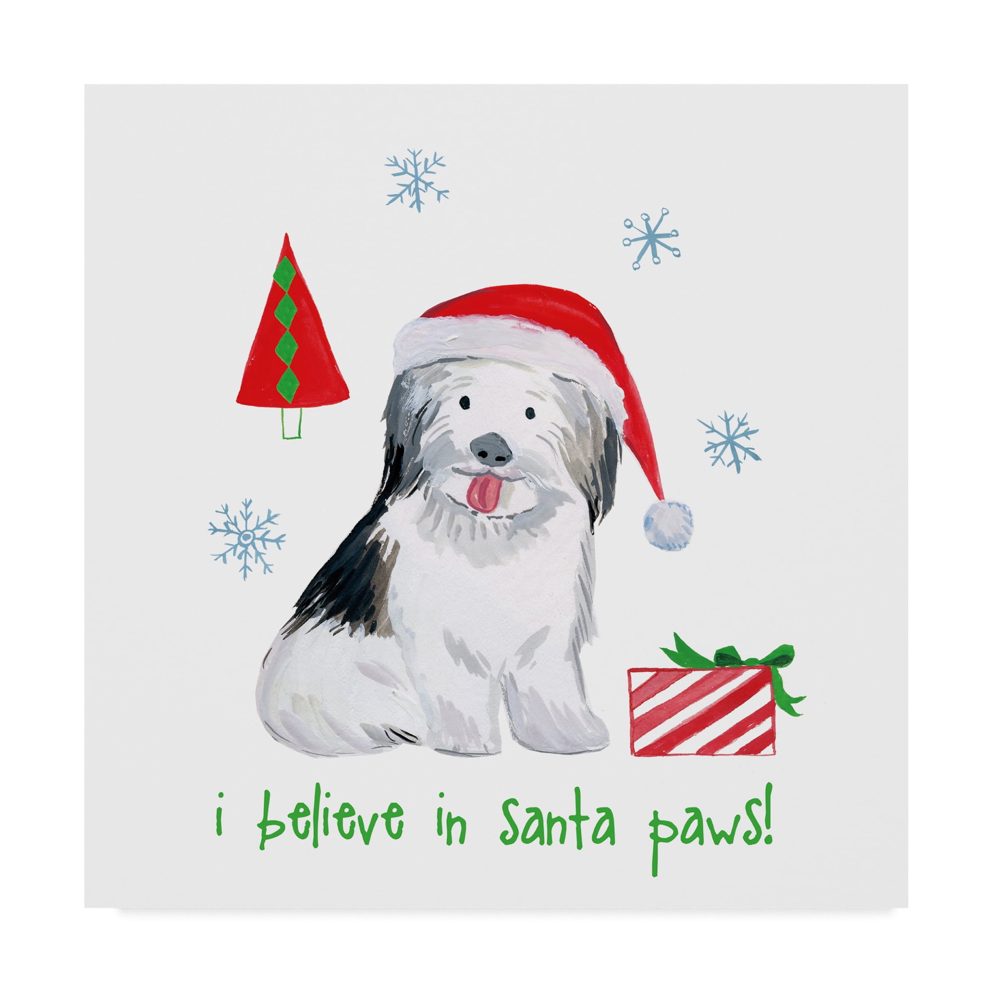 Trademark Fine Art 'Christmas Puppers III' Canvas Art by Farida Zaman