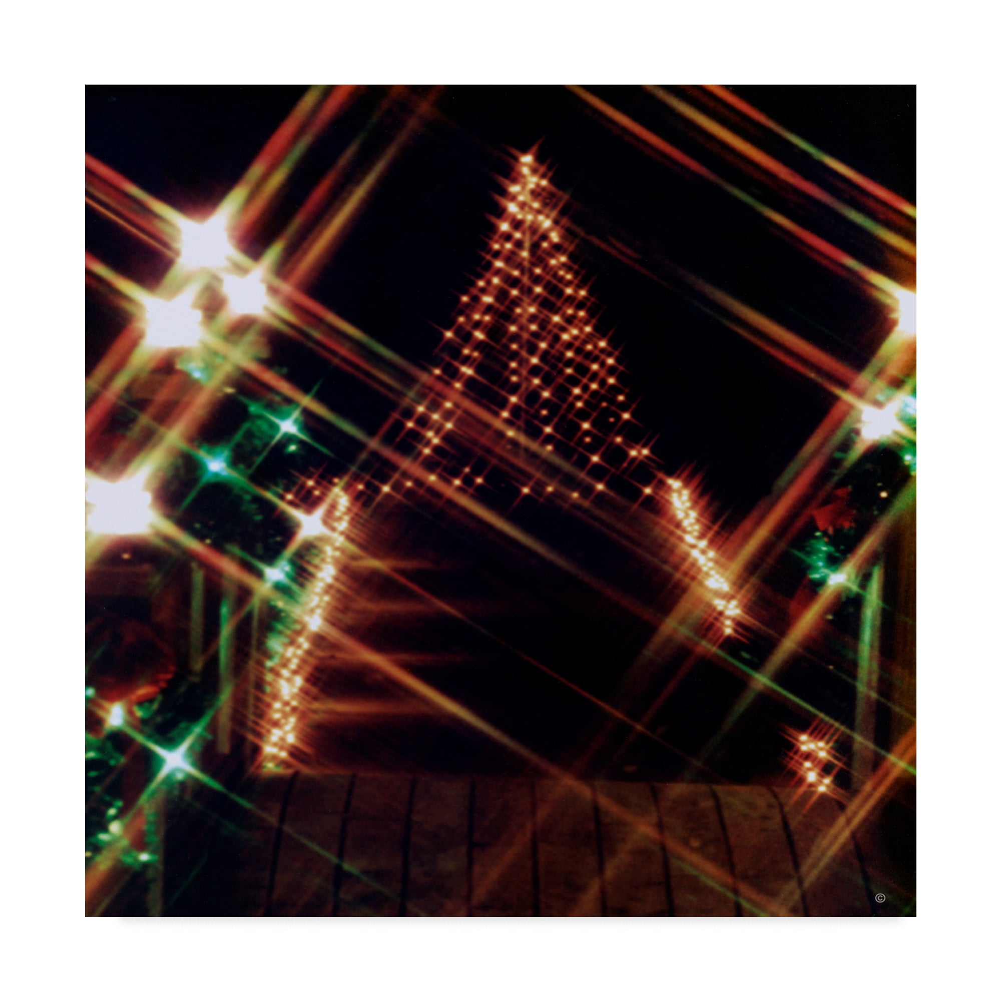 Trademark Fine Art 'Christmas Tree Light' Canvas Art by Audrey