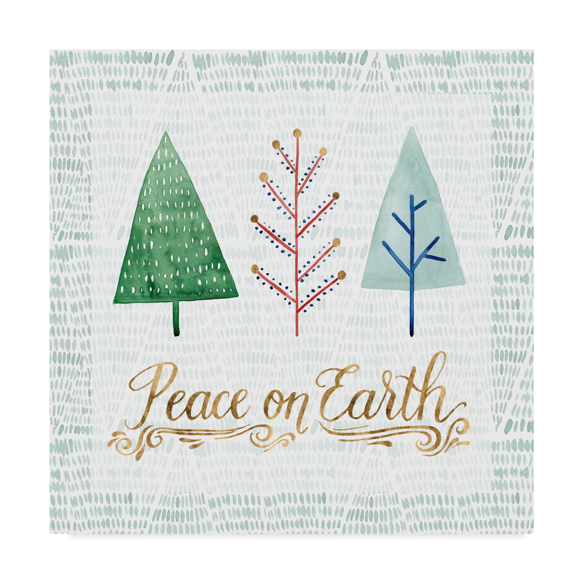 Trademark Fine Art 'Christmas Tree Whimsy II' Canvas Art by Grace Popp
