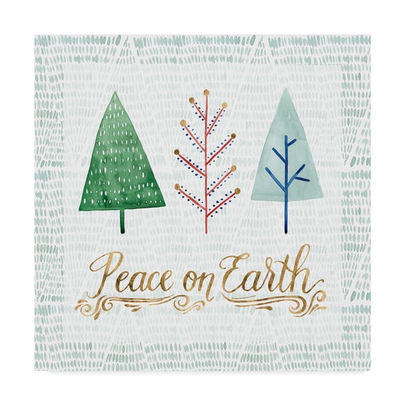 Trademark Fine Art 'Christmas Tree Whimsy II' Canvas Art by Grace Popp