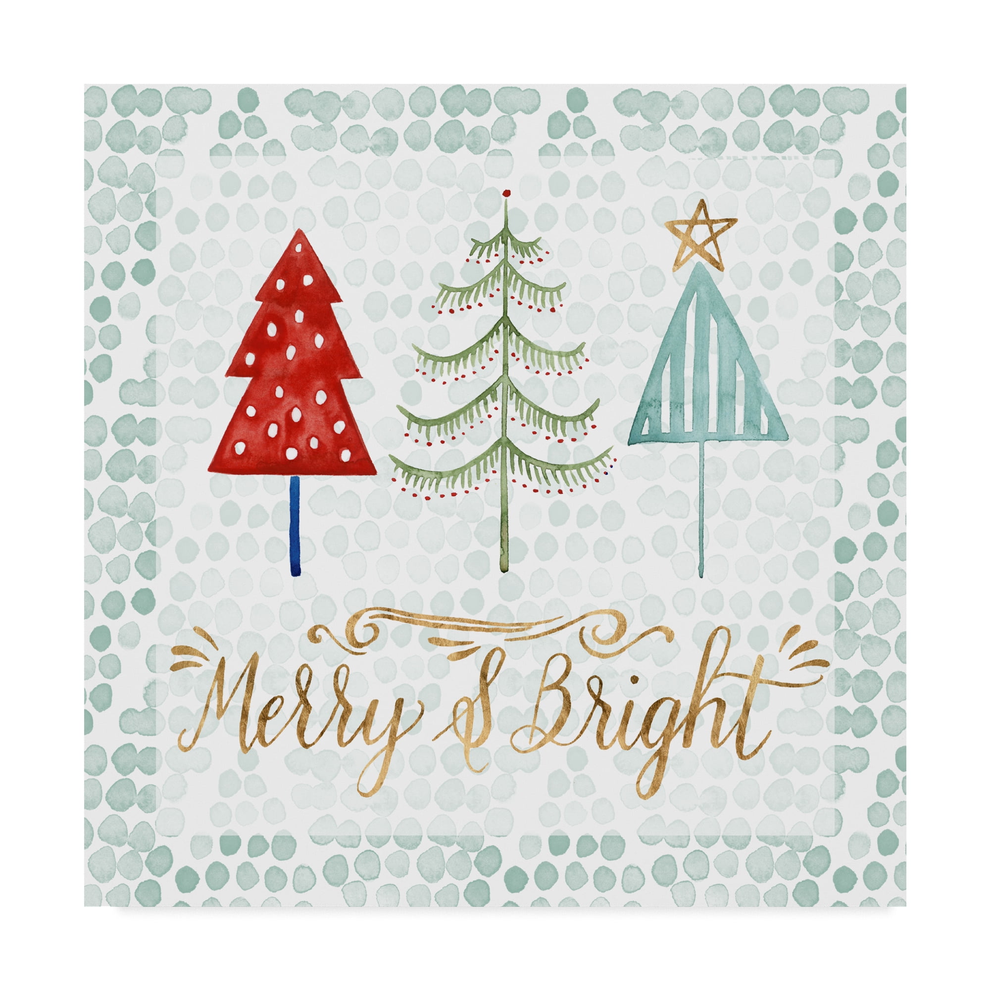 Trademark Fine Art 'Christmas Tree Whimsy III' Canvas Art by Grace Popp