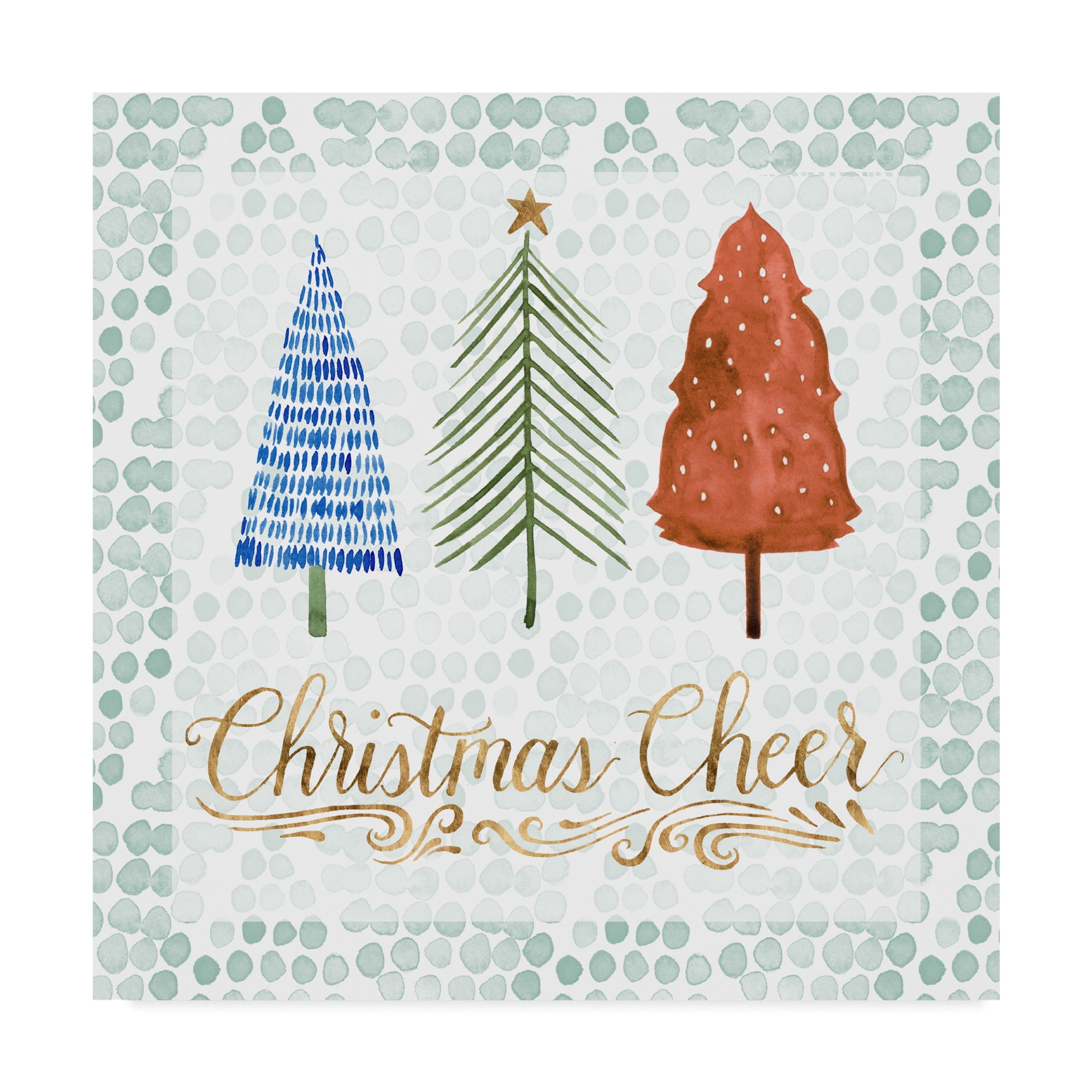 Trademark Fine Art 'Christmas Tree Whimsy IV' Canvas Art by Grace Popp