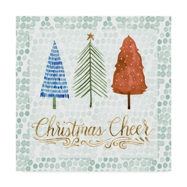 Trademark Fine Art 'Christmas Tree Whimsy IV' Canvas Art by Grace Popp