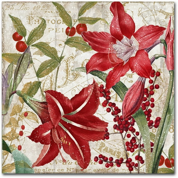 Trademark Fine Art "Christmas in Paris I" Canvas Art by Color Bakery