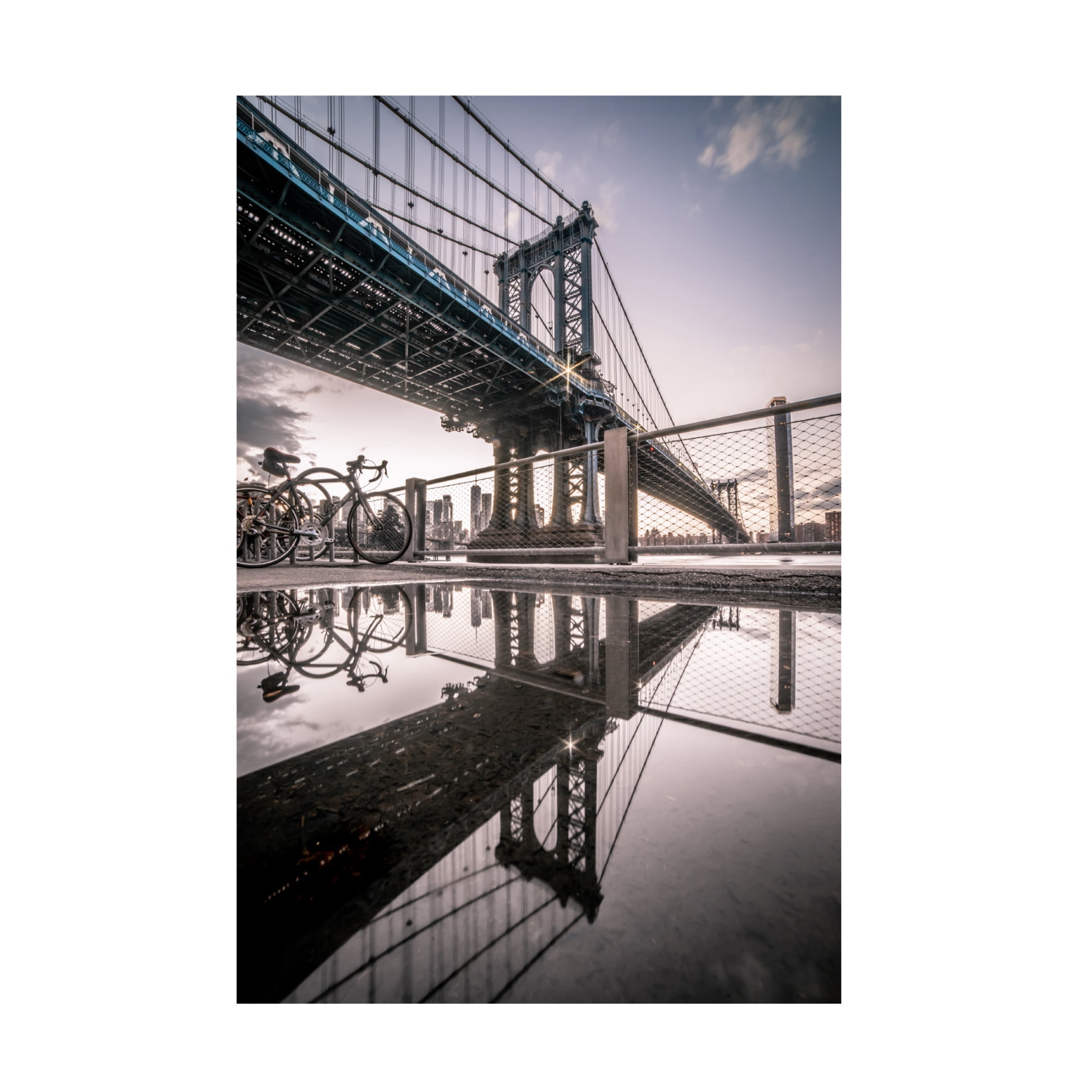 Trademark Fine Art Christopher R Veizaga DUMBO Reflections Canvas Wall Art