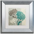thumbnail image 1 of Trademark Fine Art "Chrysanthemums II" Canvas Art by Wellington Studio White Matte, Silver Frame, 1 of 2