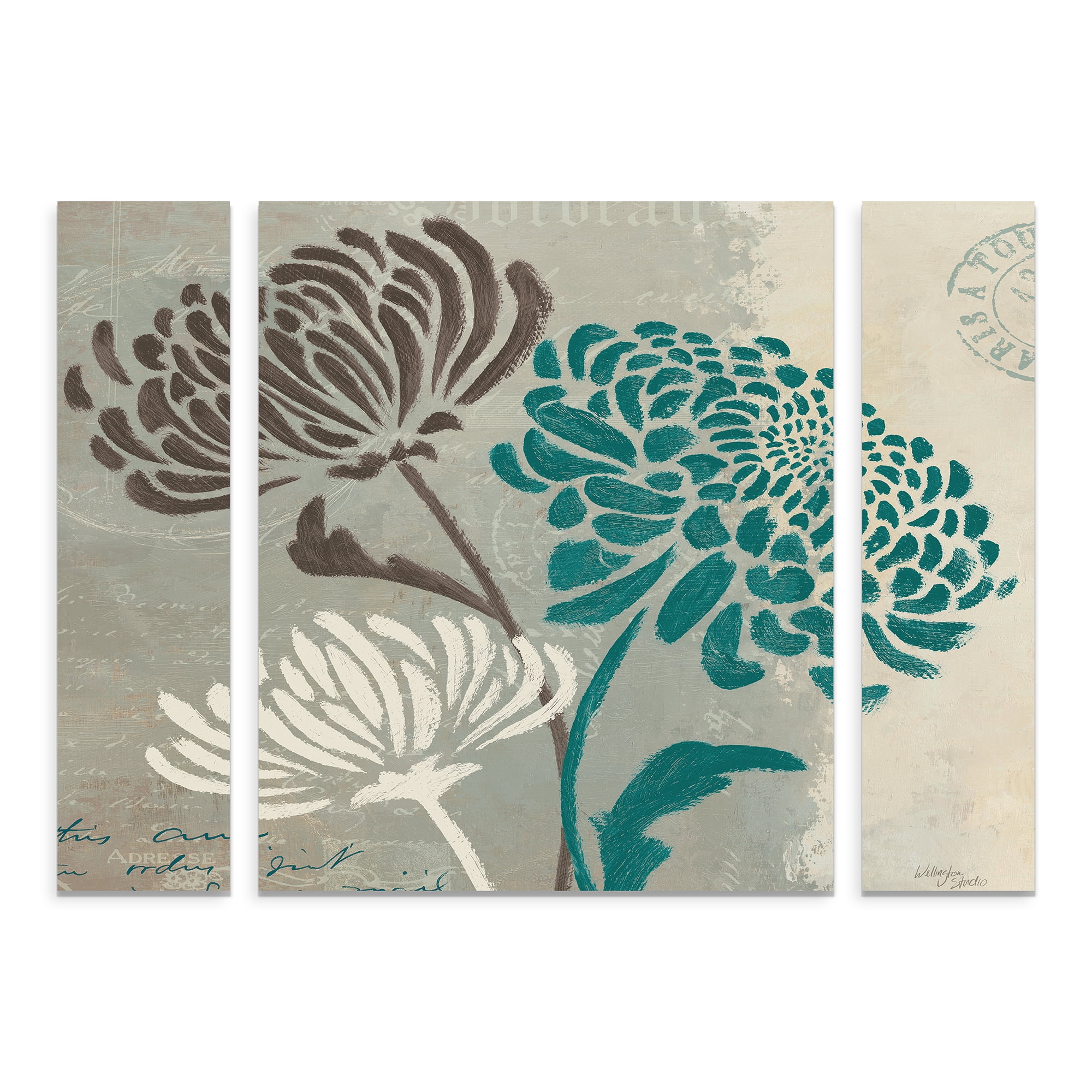 Trademark Fine Art 'Chrysanthemums II' Canvas Art by Wellington Studio