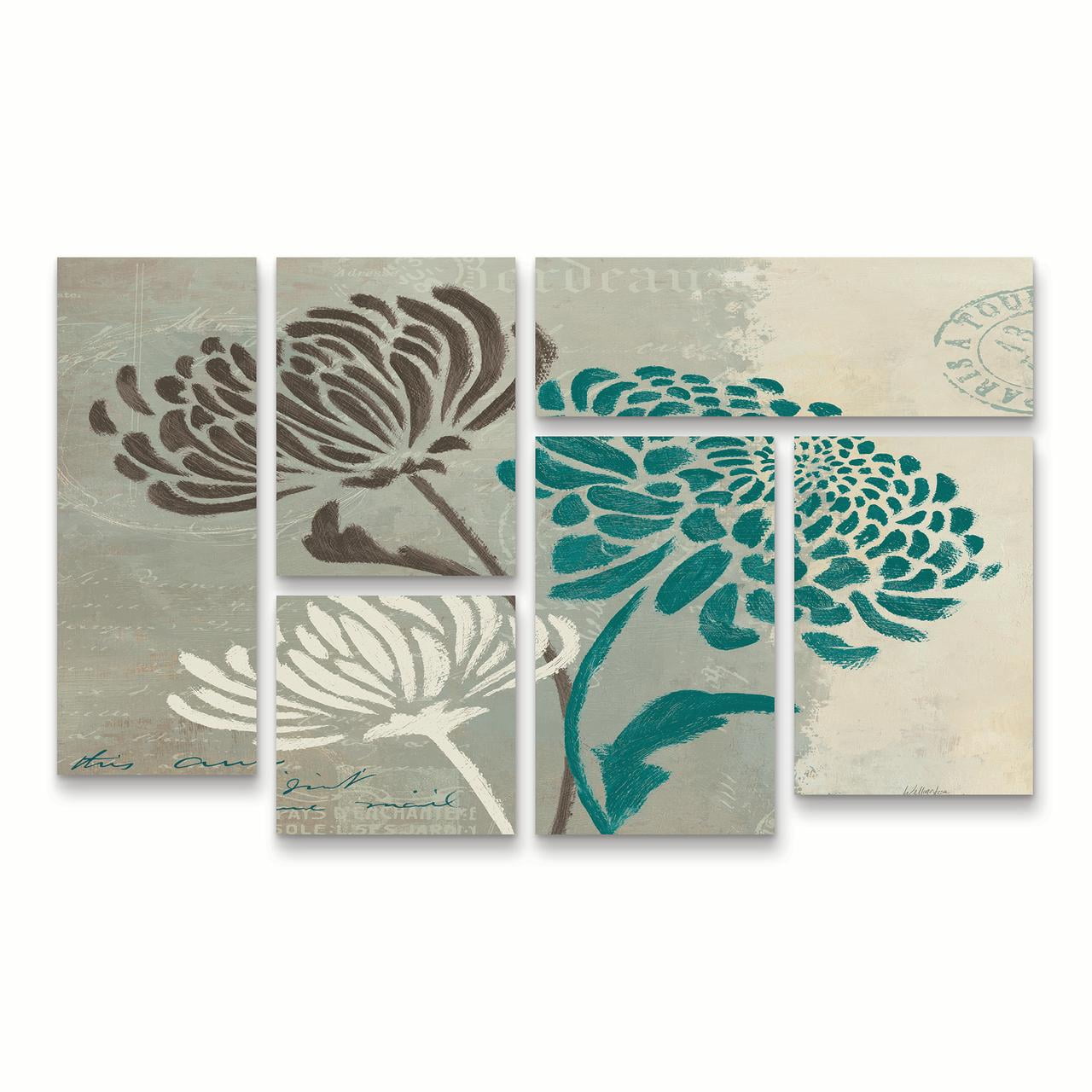 Trademark Fine Art 'Chrysanthemums II' Canvas Art by Wellington Studio