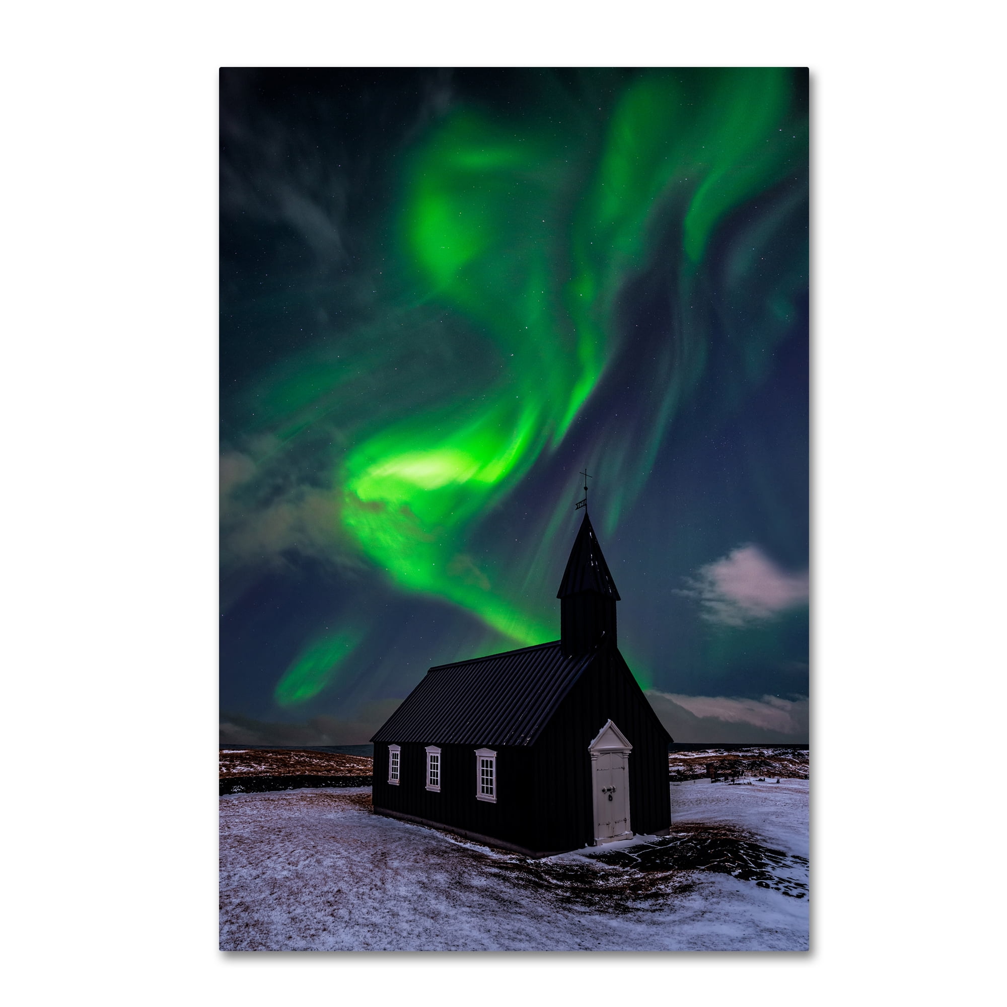 Trademark Fine Art 'Church And Sky' Canvas Art by David Martin Castan