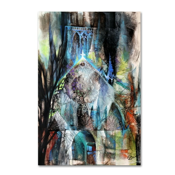 Trademark Fine Art 'Church' Canvas Art by Oxana Ziaka