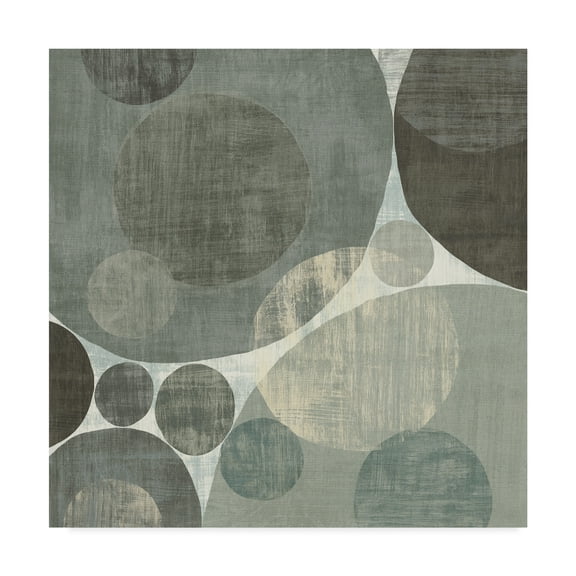 Trademark Fine Art 'Circulation I Blue and Grey' Canvas Art by Michael Mullan
