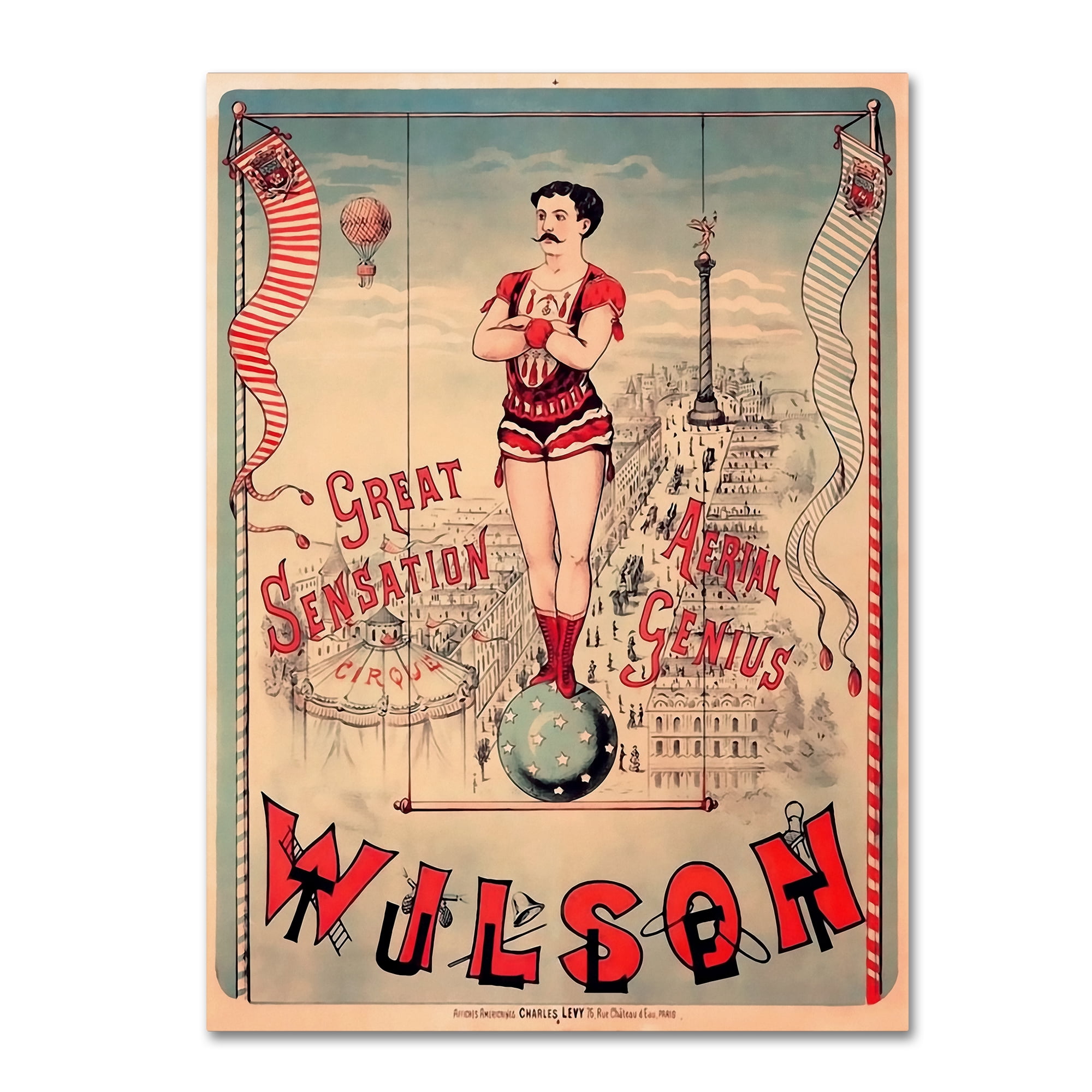 Trademark Fine Art 'Circus 1889' Canvas Art by Vintage Lavoie