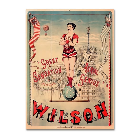 Trademark Fine Art 'Circus 1889' Canvas Art by Vintage Lavoie