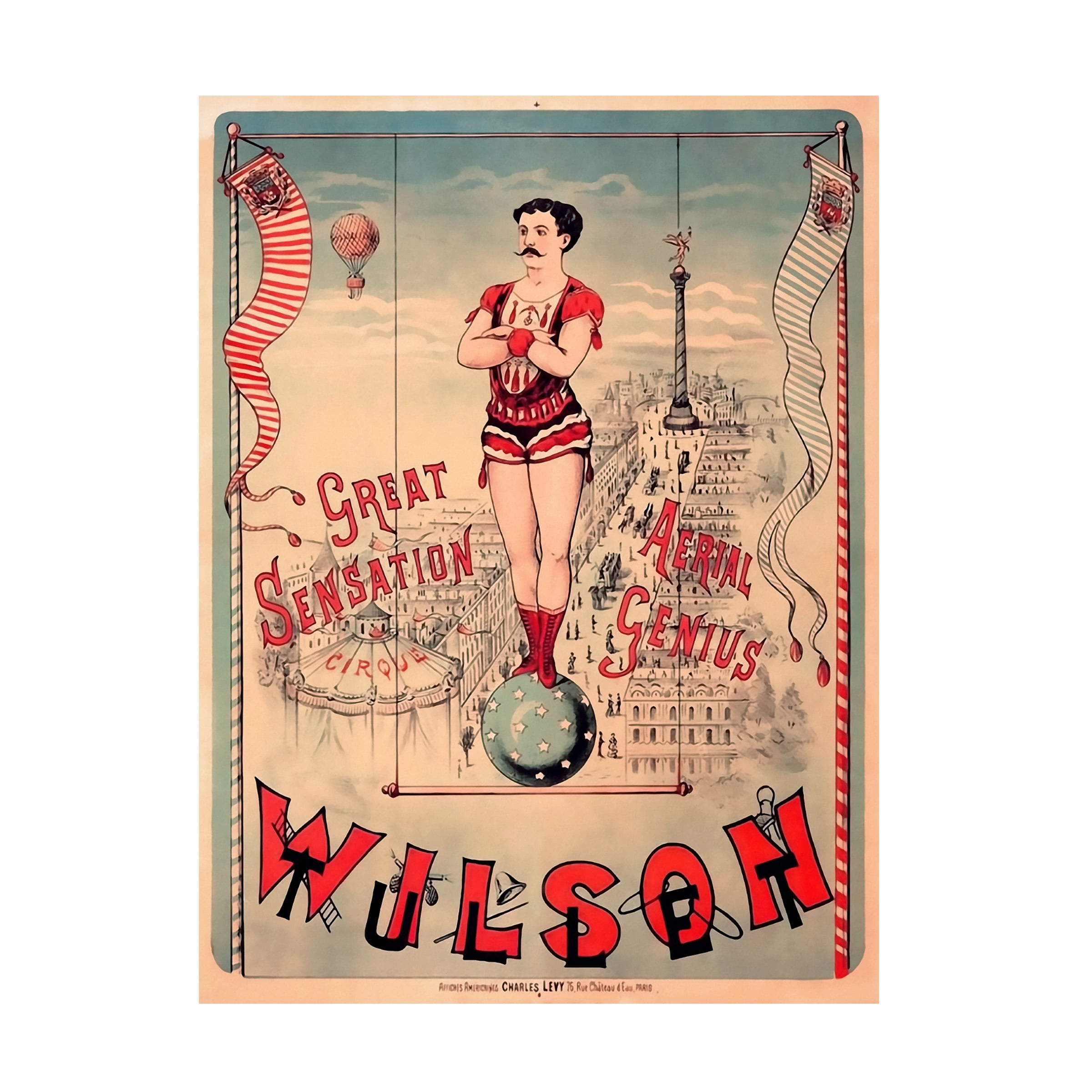 Trademark Fine Art 'Circus 1889' Canvas Art by Vintage Lavoie