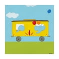 thumbnail image 1 of Trademark Fine Art 'Circus Train III' Canvas Art by June Erica Vess, 1 of 3