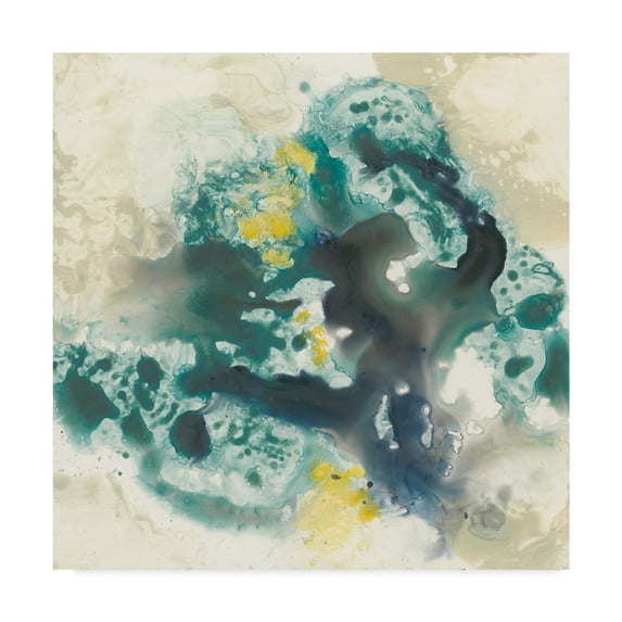 Trademark Fine Art 'Citron Satellites I' Canvas Art by Jennifer Goldberger