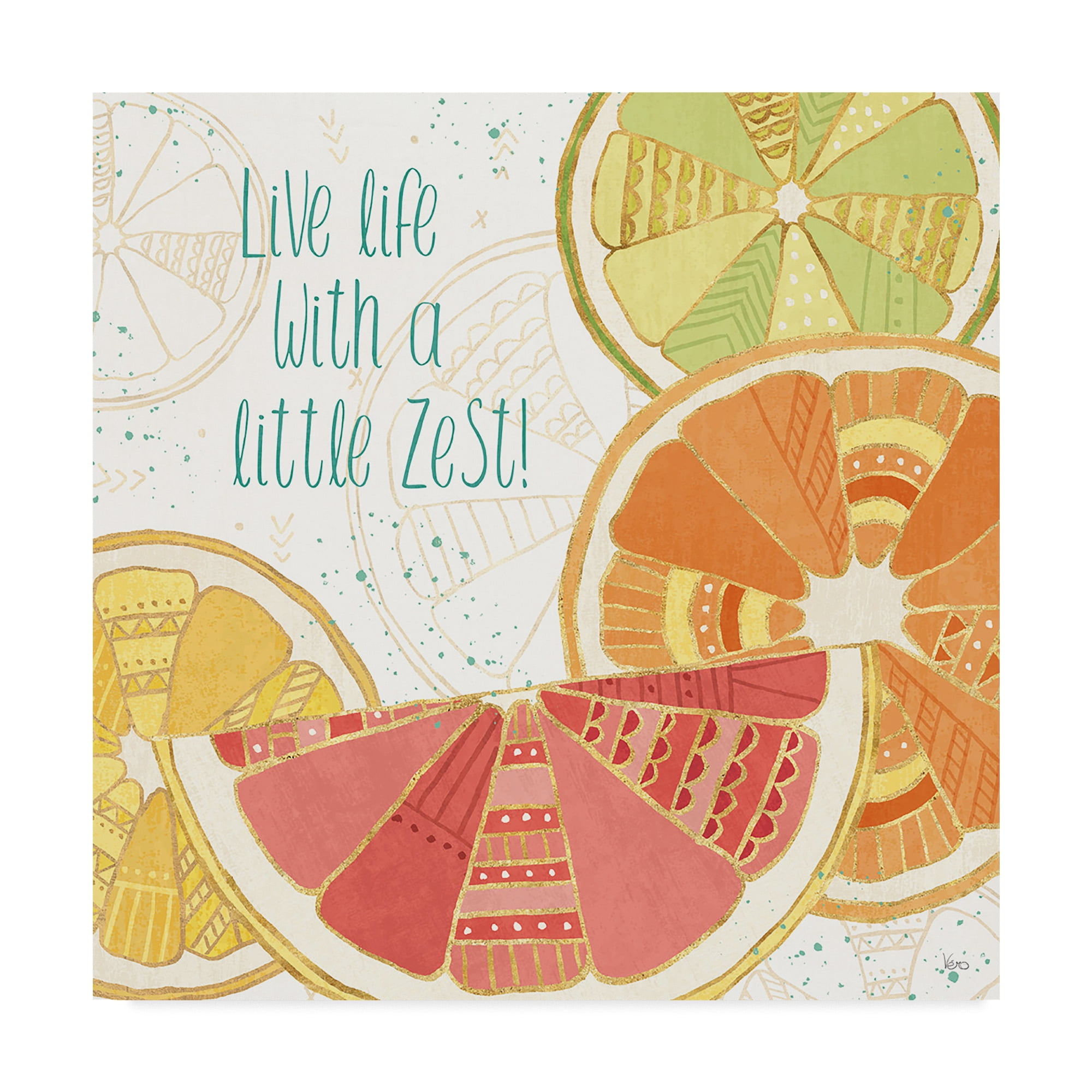 Trademark Fine Art 'Citrus Splash II' Canvas Art by Veronique Charron