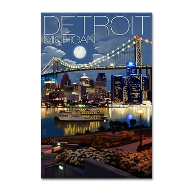 Trademark Fine Art 'City 1' Canvas Art by Lantern Press