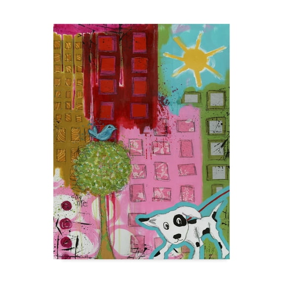 Trademark Fine Art 'City Life' Canvas Art by Jennifer McCully