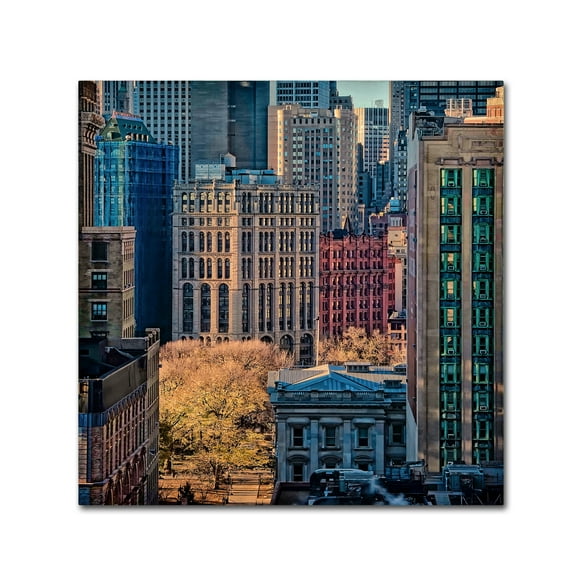 Trademark Fine Art 'City Life' Canvas Art by Liyun Yu