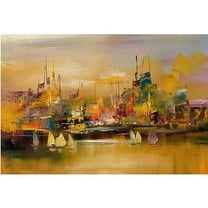 Trademark Fine Art "City Reflections V" Canvas Wall Art by Rio