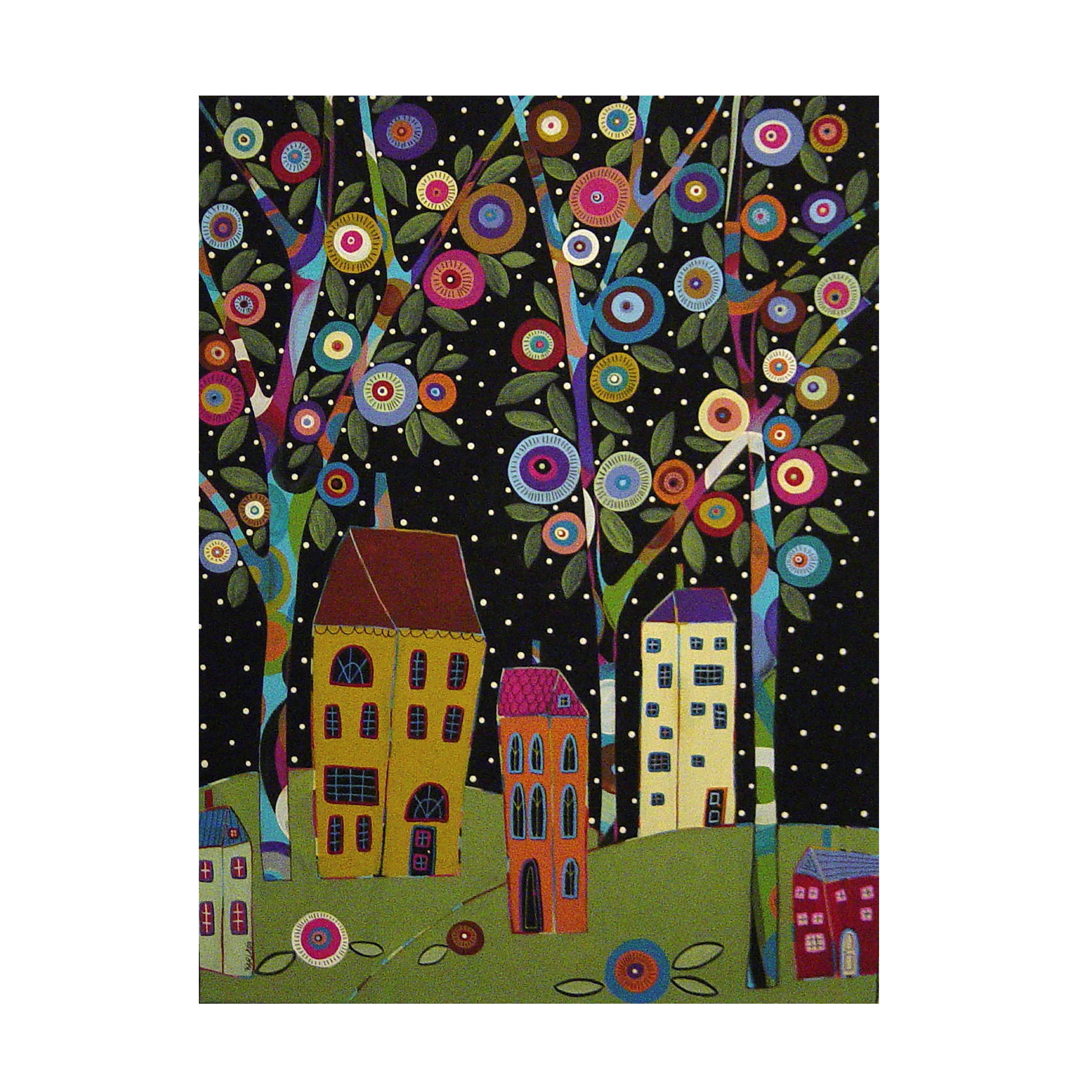 Trademark Fine Art Cityscape Canvas Art ' Dotted Night - DSC01471 ' by Karla Gerard