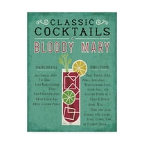 Trademark Fine Art 'Classic Cocktail Bloody Mary' Canvas Art by Michael Mullan