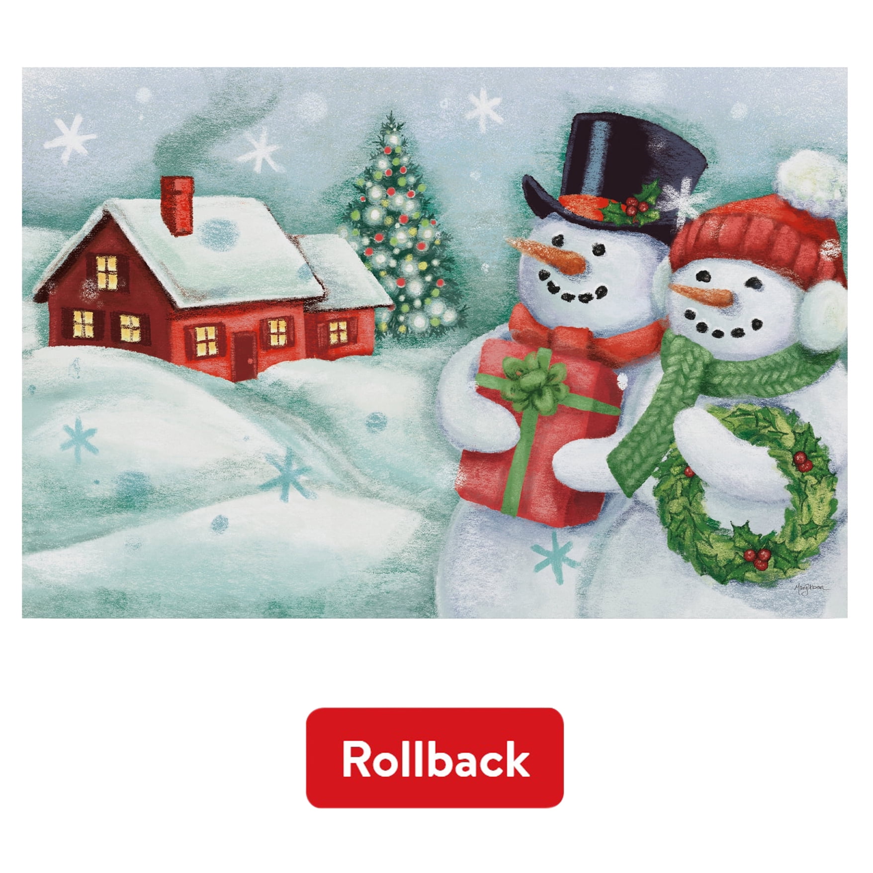 Trademark Fine Art 'Classic Snowmen II' Canvas Art by Mary Urban