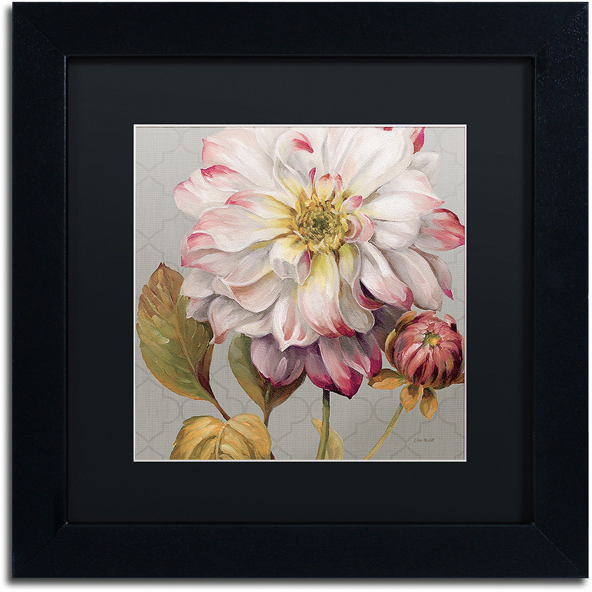 Trademark Fine Art "Classically beautiful II" Canvas Art by Lisa Audit, Black Matte, Black Frame