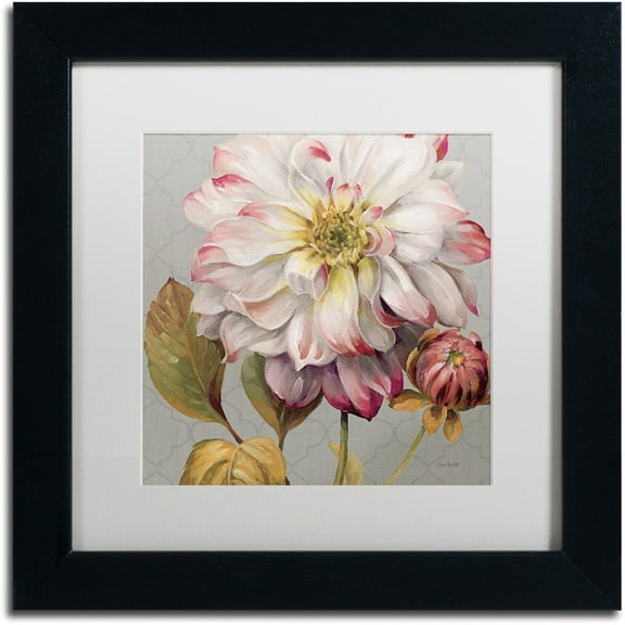 Trademark Fine Art "Classically beautiful II" Canvas Art by Lisa Audit, White Matte, Black Frame