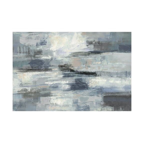 Trademark Fine Art 'Clear Water Indigo and Gray' Canvas Art by Silvia Vassileva